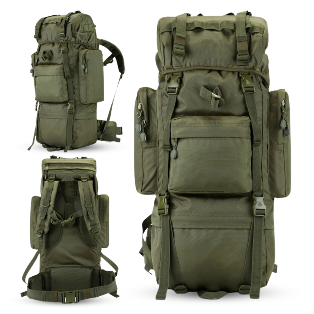 Mochila de exterior 70L – Mochila resistente al agua para senderismo y viajes