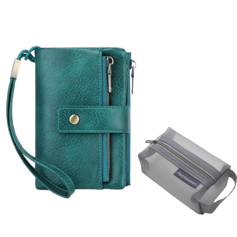 RFID-blokkerende tri-fold portemonnee voor dames – stijlvol, ruim & veilig ontwerp