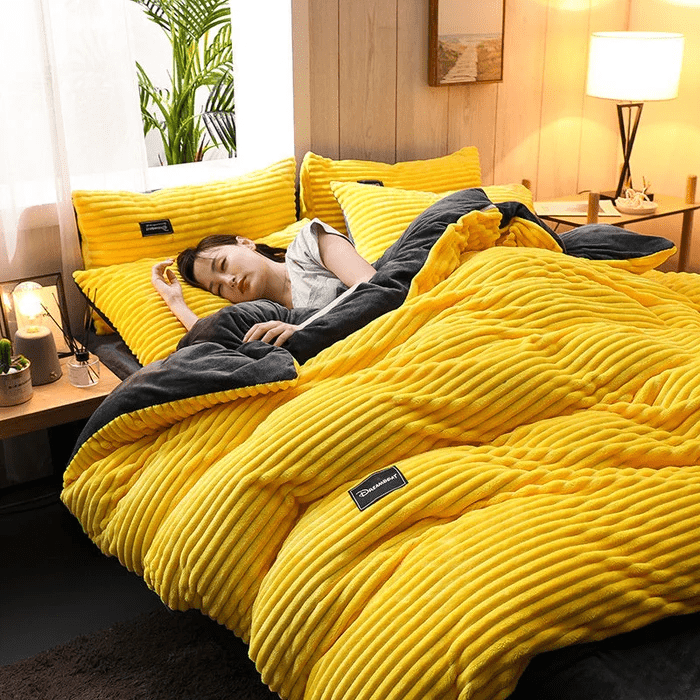 Fluwel – Winter bedding set fleece & velvet warm – for cold nights