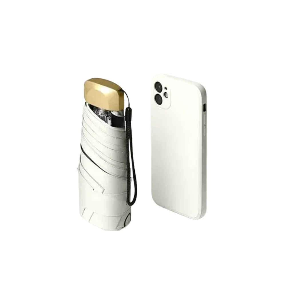 SkyShield – Mini-Regenschirm Reisegröße, UV-Schutz & winddicht