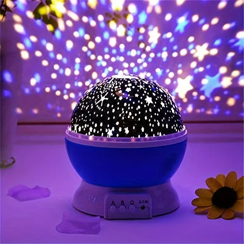 Luna – Sternenprojektor Nachtlicht mit Musik und USB für Kinderzimmer  