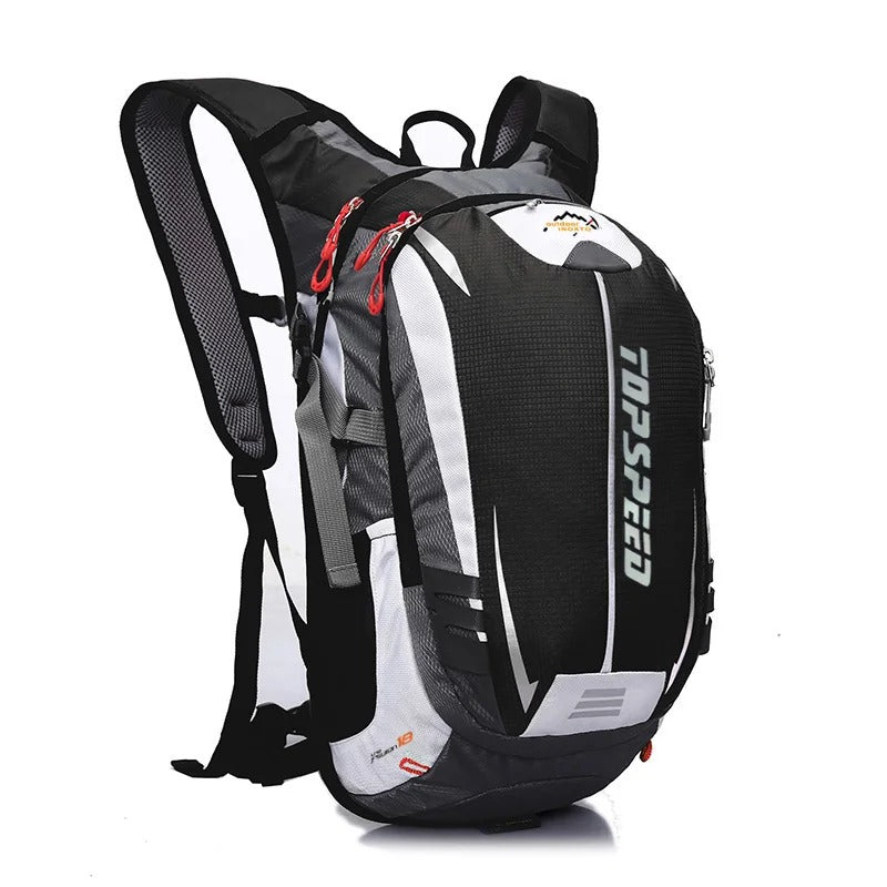Fahrrad- & Wanderrucksack 18L – Inklusive 2L Wasserblase & Regenschutz