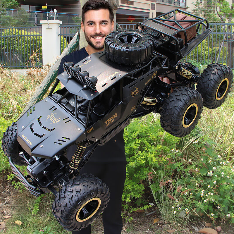 TerraX – camión monstruo RC 6WD con LED & 52 km/h – para fans do offroad