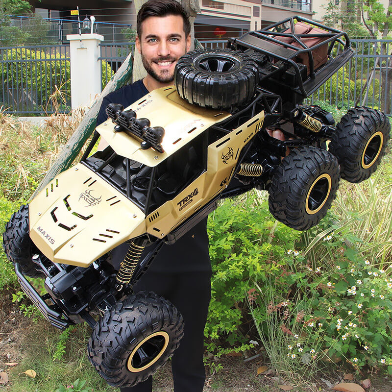 TerraX – camión monstruo RC 6WD con LED & 52 km/h – para fans do offroad