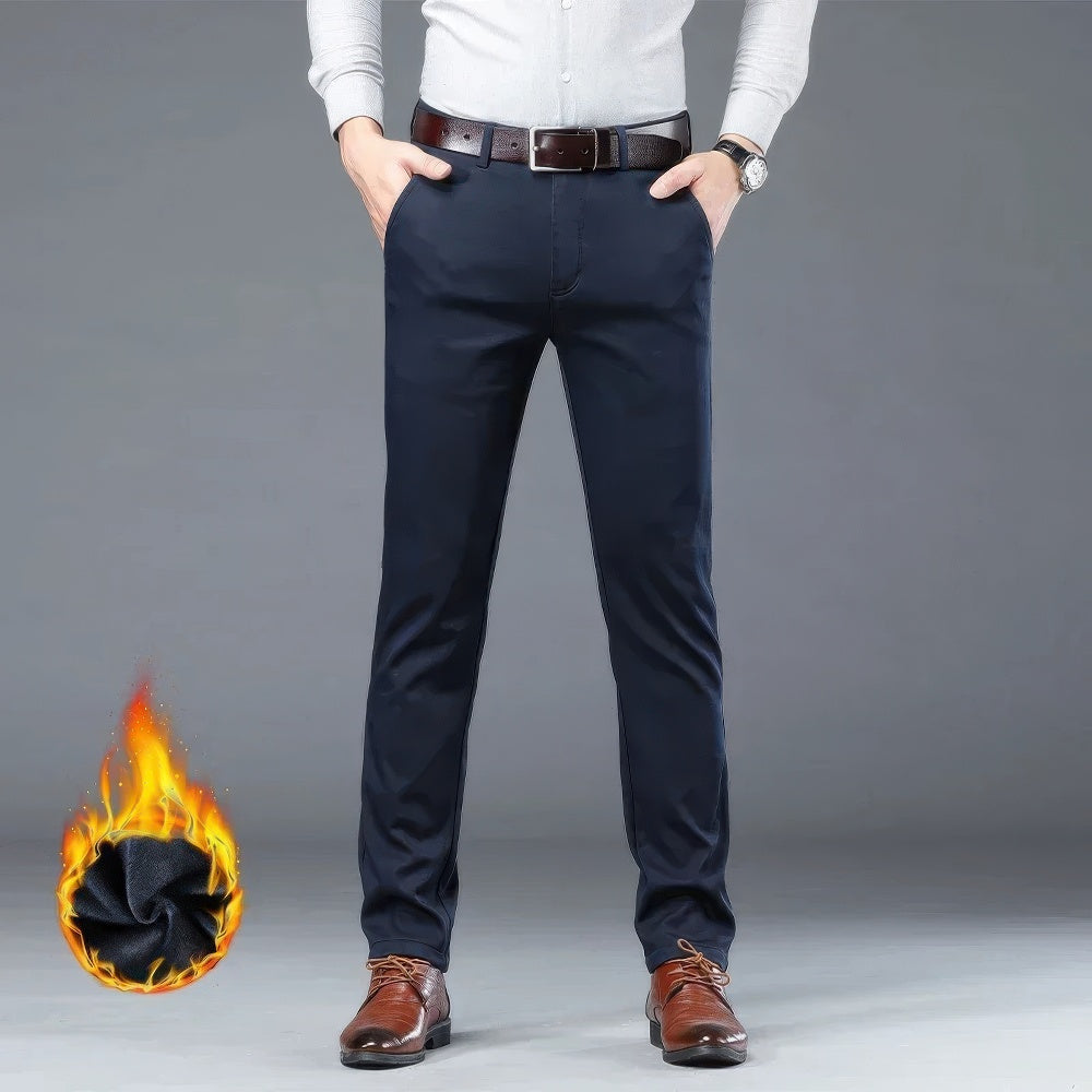 Pantalón Casual Cálido de Forro Polar de Invierno para Hombre - Confort e Estilo