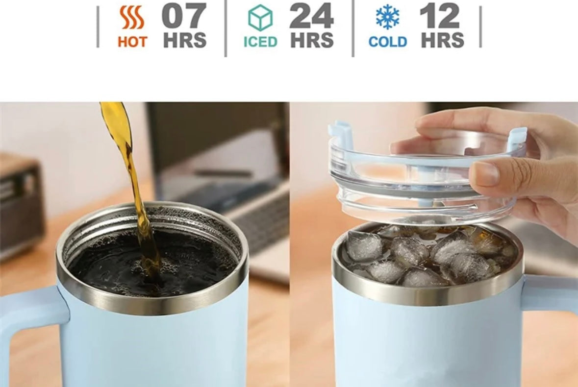 Revalki RVS Thermo Koel Drinkfles - 1,2L, 100% Lekvrij, Houdt Drank 7u Warm/24u Koud