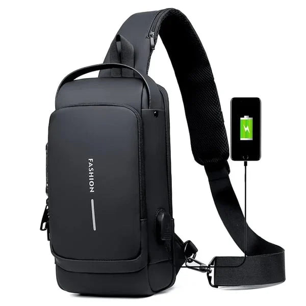 Revalki James | USB anti-theft shoulder bag for travel and sports
