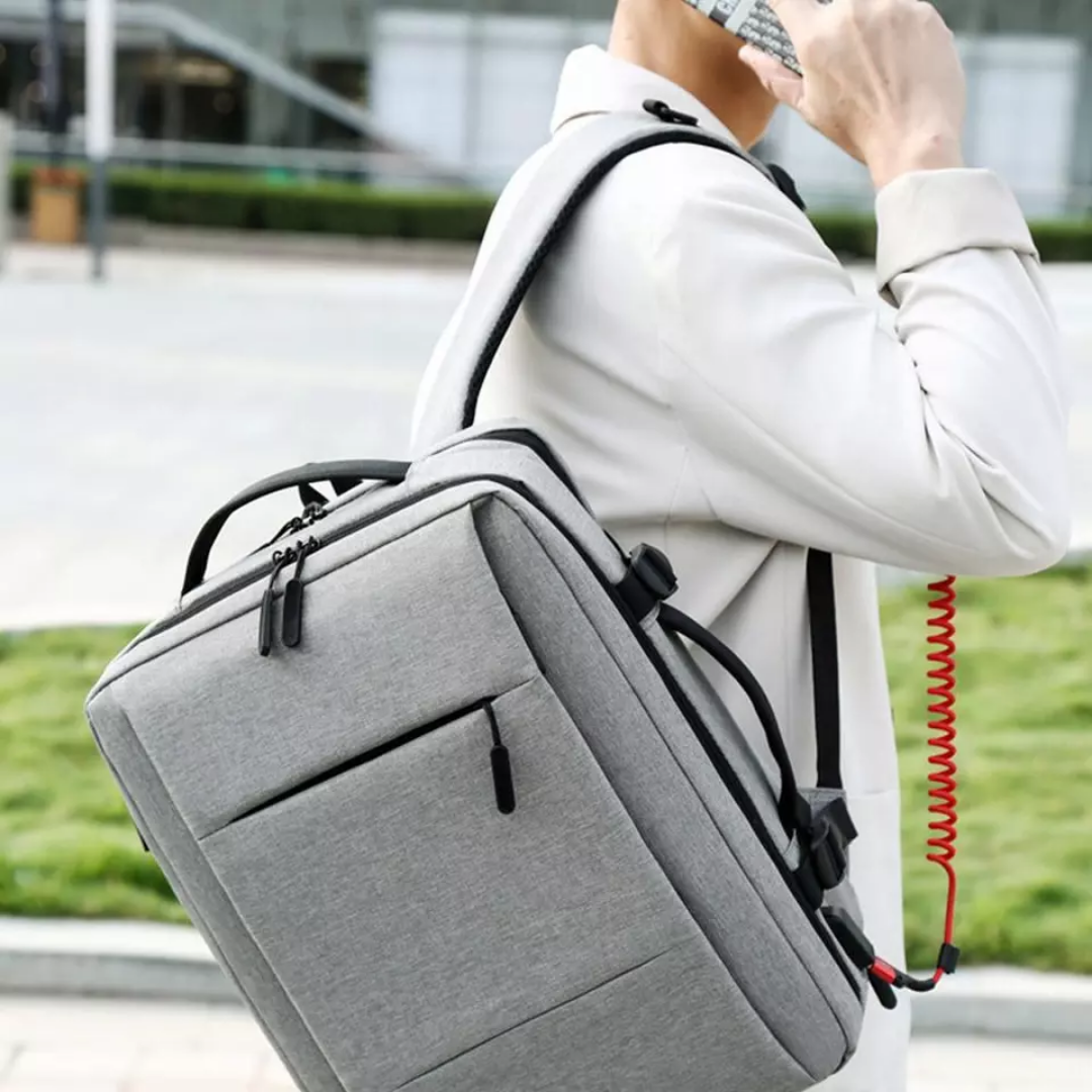 Waterdichte Reistas – USB Rugzak met Laptopvak & Extra Ruimte