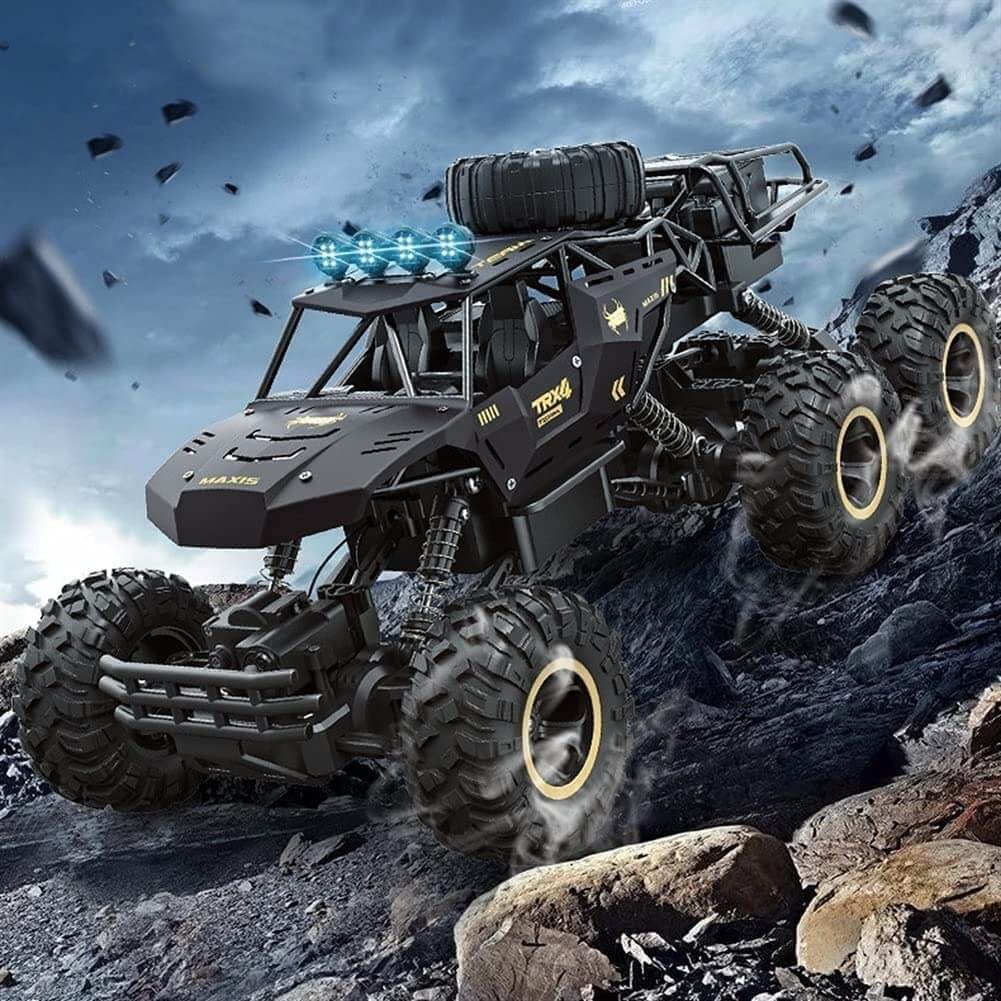 TerraX – camión monstruo RC 6WD con LED & 52 km/h – para fans do offroad