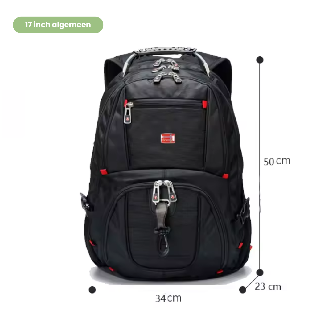 Multifunktionaler Laptop-Rucksack – 17 Zoll – wasserbeständig & mit USB-Anschluss