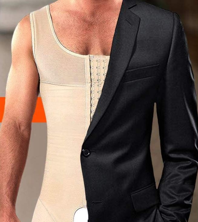 CoreForm – Moldeador Corporal Masculino Traxe de Compresión Transpirable – Para Debaixo da Roupa