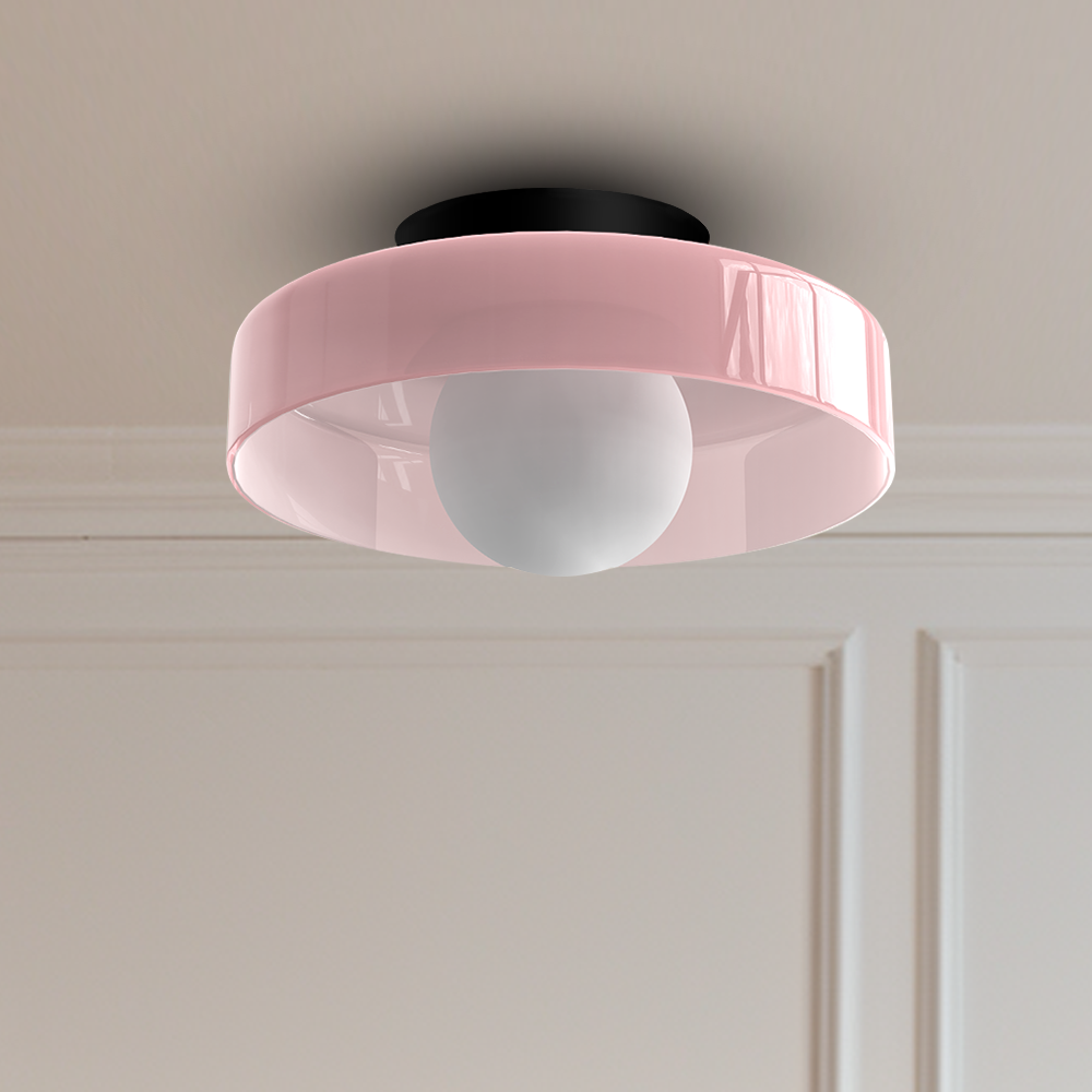 Culina – Ronde flush plafondlamp – Glasdesign voor keuken & interieur