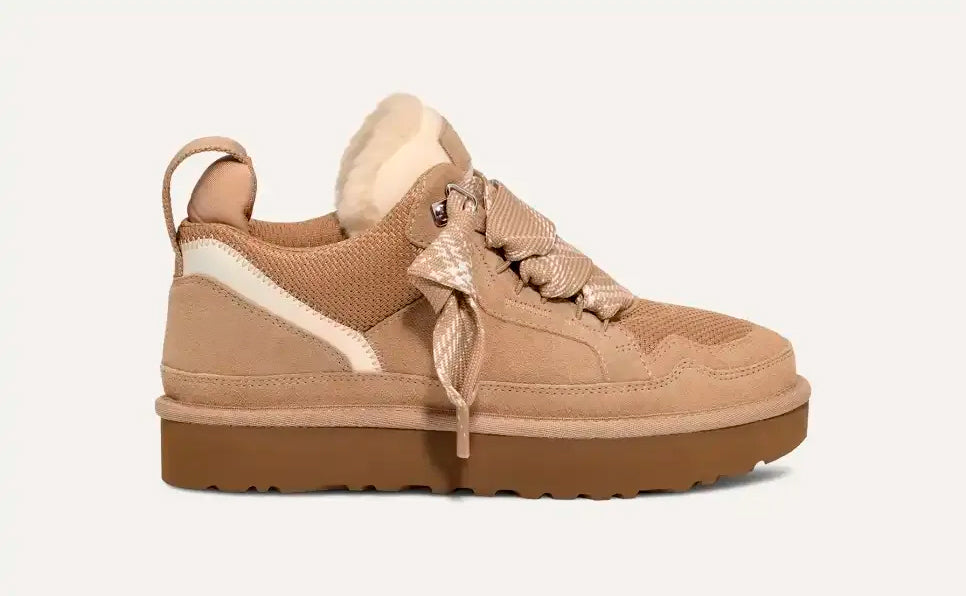 Dames winterlaarzen – suèdelook sneakers met warme voering en stevige gripzool