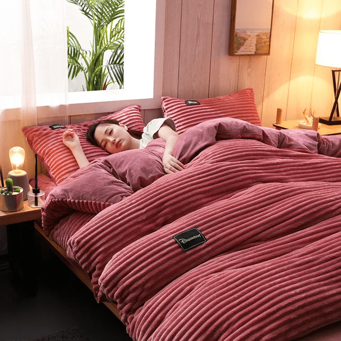 Fluwel – Winter bedding set fleece & velvet warm – for cold nights