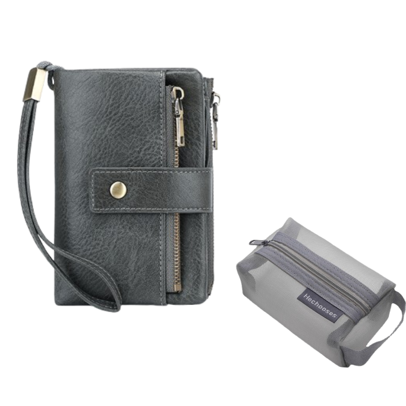 RFID-blokkerende tri-fold portemonnee voor dames – stijlvol, ruim & veilig ontwerp