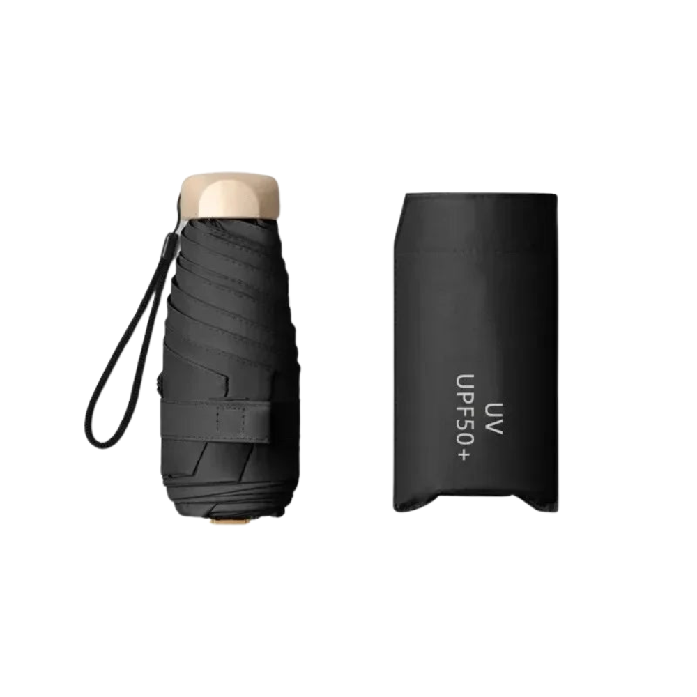 SkyShield – Mini-Regenschirm Reisegröße, UV-Schutz & winddicht