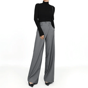 Paloma Wide-Leg Pants | Asymmetrical & Luxury Wide Legs by Isabella Vionnet