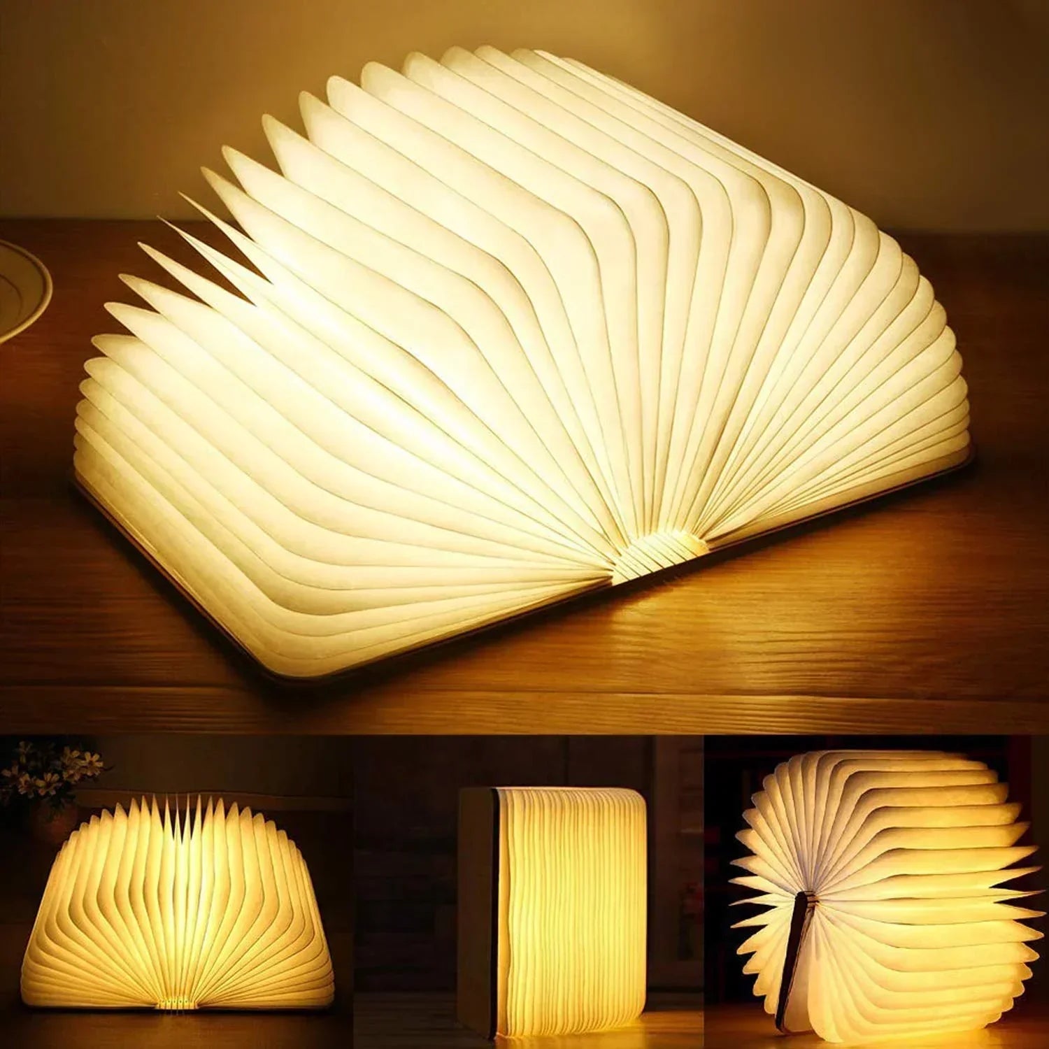 Luminaria – Verzauberte Bücherlampe | Einzigartige LED-Lampe mit Sensor & USB  
