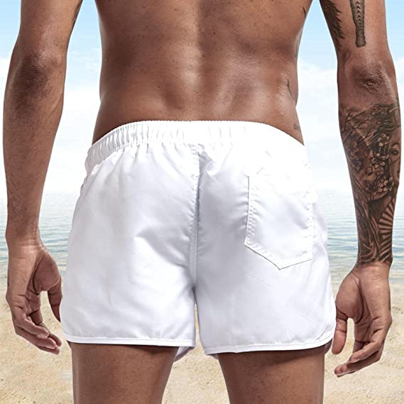 Herren Badeshorts – schnell trocknende Shorts mit Kordelzug und leichtem Schnitt  