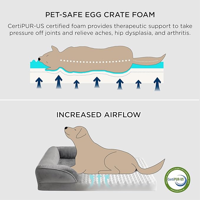 Revalki ElitePaws | Luxuriöses ergonomisches Hundebett