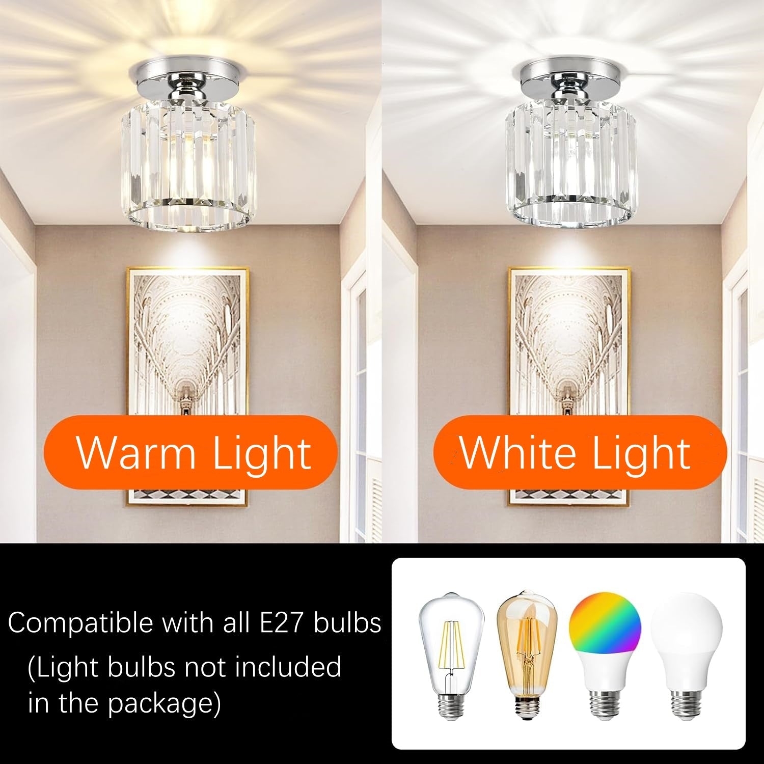 Bravura – Modern flush ceiling lamp – 1-light black design