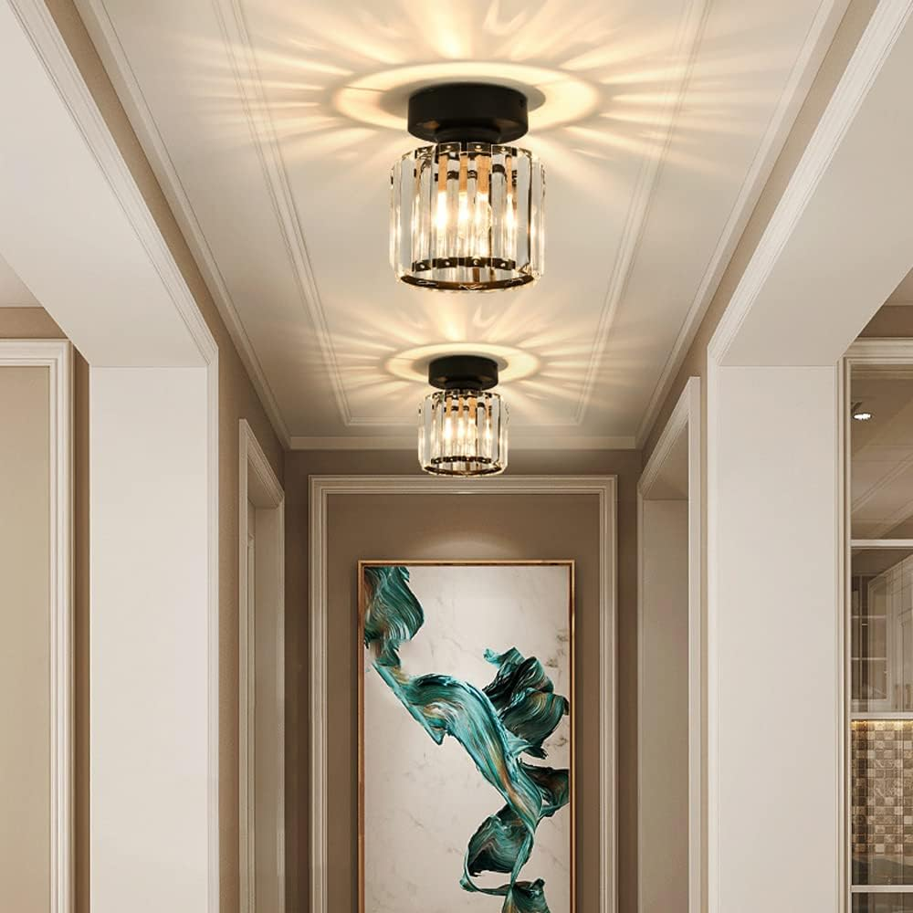Bravura – Modern flush ceiling lamp – 1-light black design