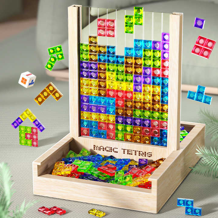 Ecoblock – Tablero de Tetris de madera educativo y sostenible – para todas las edades