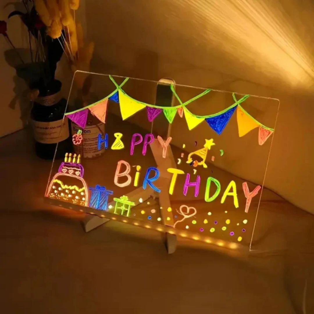 LED Tekentablet – Glow Tekenbord met Verlichte Display voor Creatief Schrijven