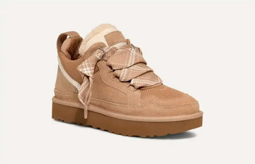 Dames winterlaarzen – suèdelook sneakers met warme voering en stevige gripzool