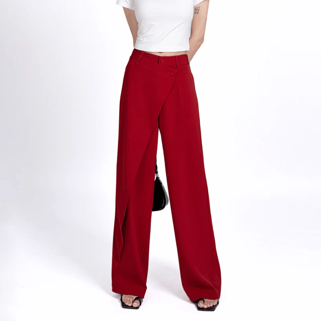 Paloma Wide-Leg Pants | Asymmetrical & Luxury Wide Legs by Isabella Vionnet