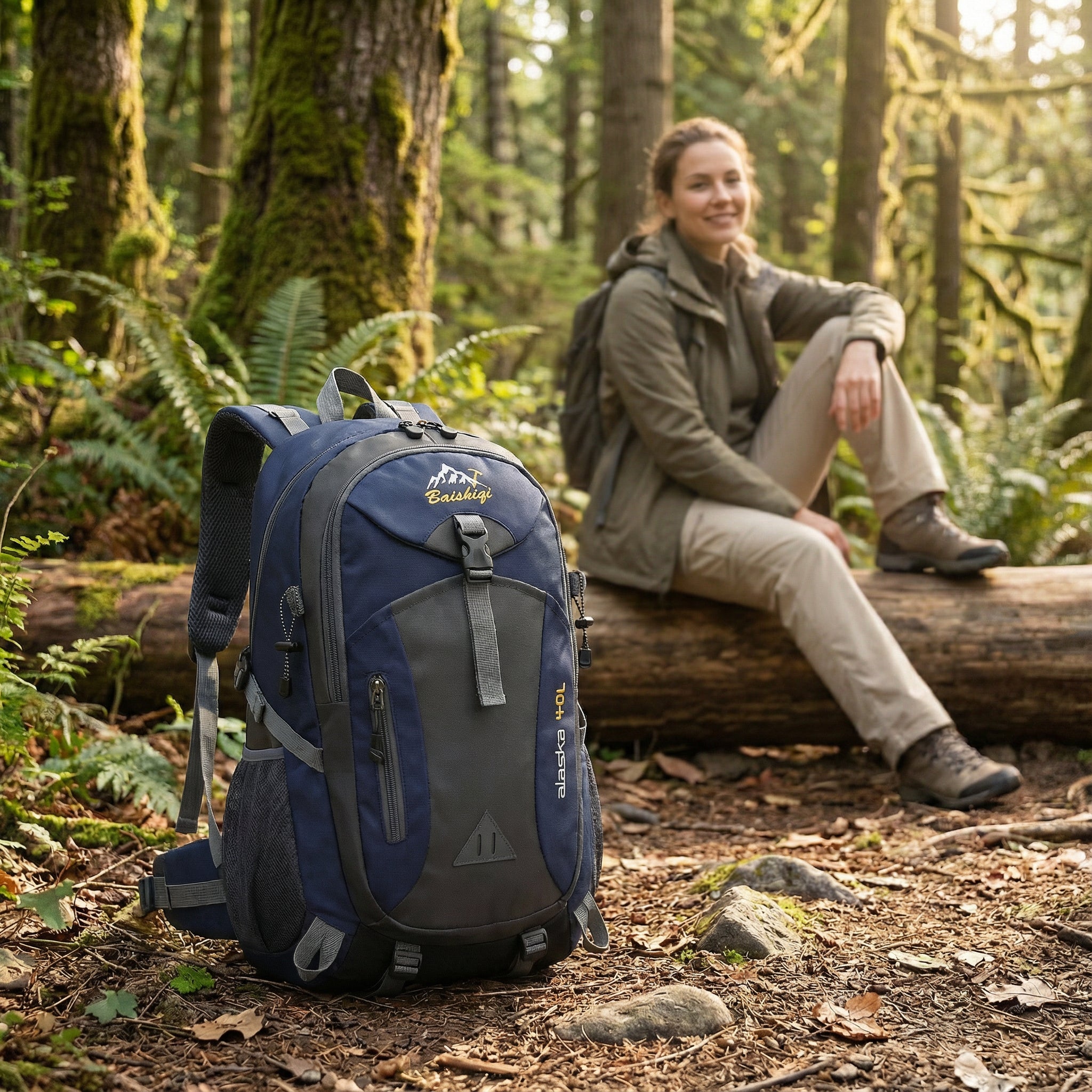 Outdoor Backpack 40L – Waterproof Design with Comfortable Carrying System