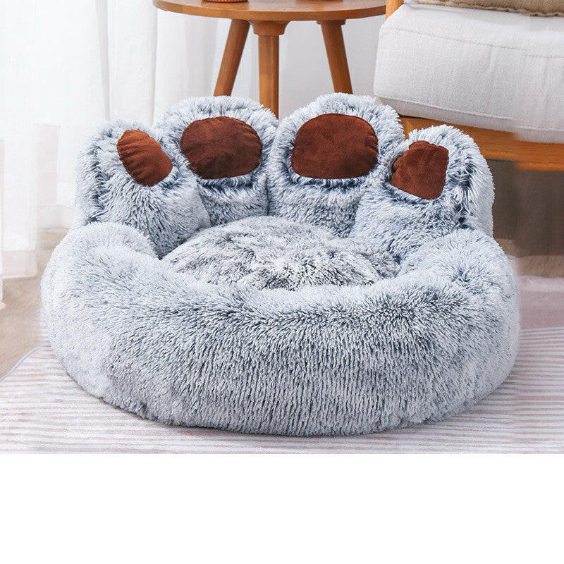 Melzano Cama Redonda para Cans Grande - Cama de Peluche de Luxo para Mascotas