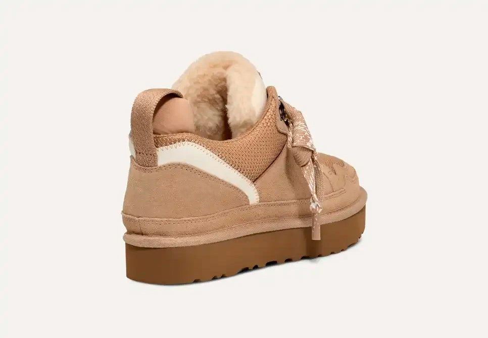 Dames winterlaarzen – suèdelook sneakers met warme voering en stevige gripzool