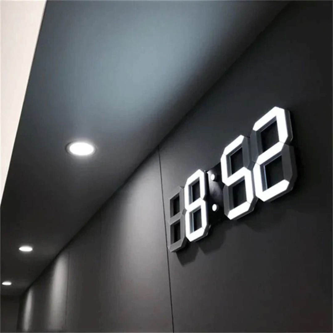 Nyvox - Moderno reloxo de parede dixital LED 3D