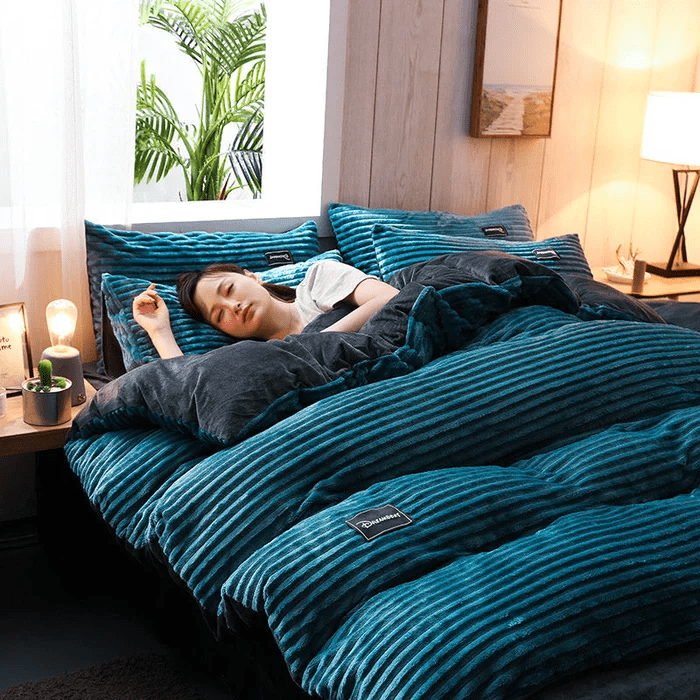Fluwel – Winter bedding set fleece & velvet warm – for cold nights