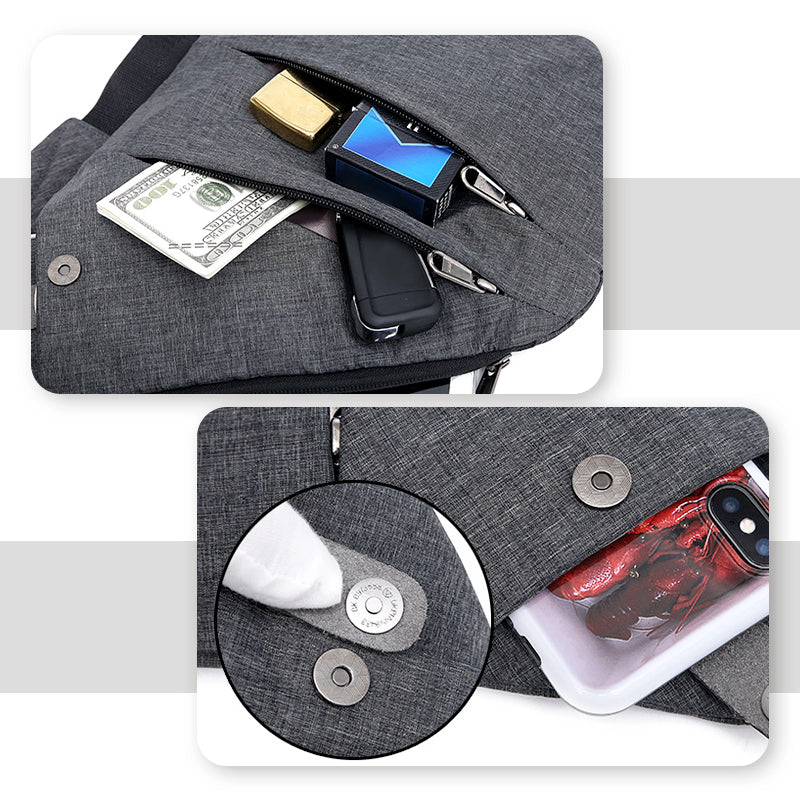 Melzano Bolso de ombreiro - Perfecto para viaxes, camiñadas - Anti-Roubo