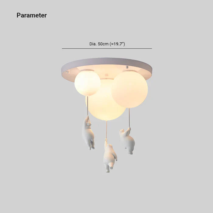 CloudBear Kinderlamp – Plafondlamp met Beer en Ballon Design