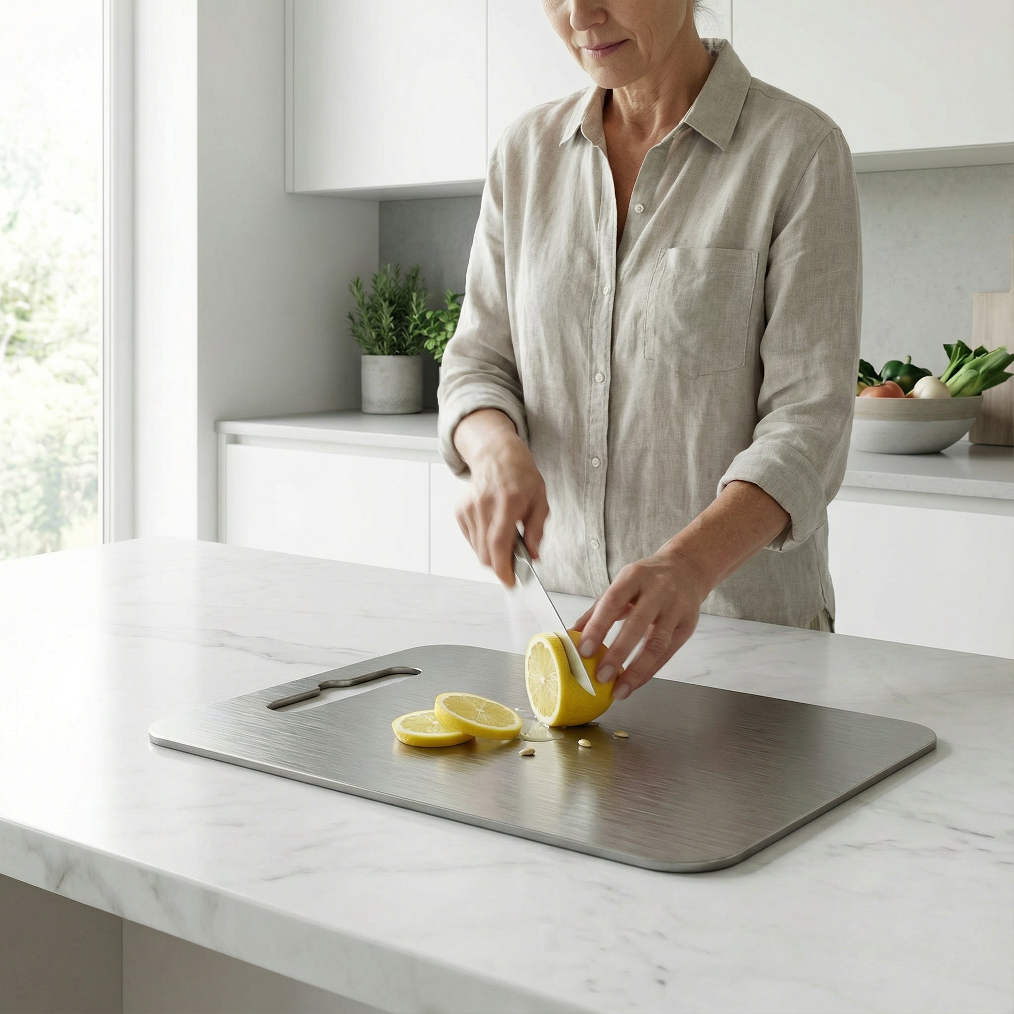 Titanium Cutting Board – Durable Material & Smooth Surface