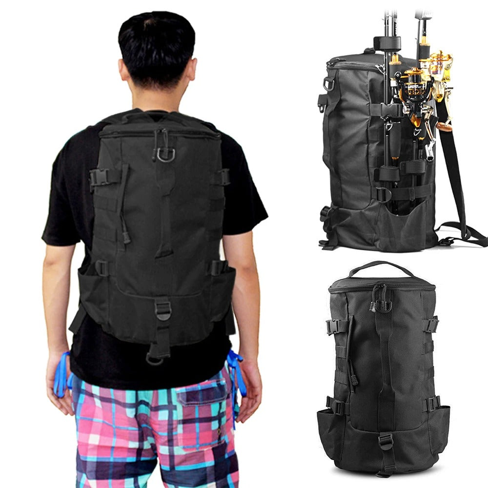 Backpack 45L – Outdoor Backpack with Rod Holders & Molle System