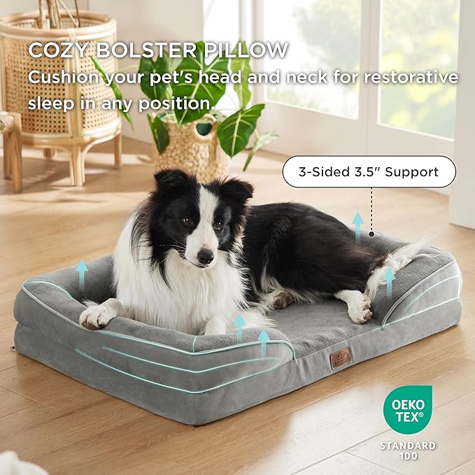 Revalki ElitePaws | Luxuriöses ergonomisches Hundebett
