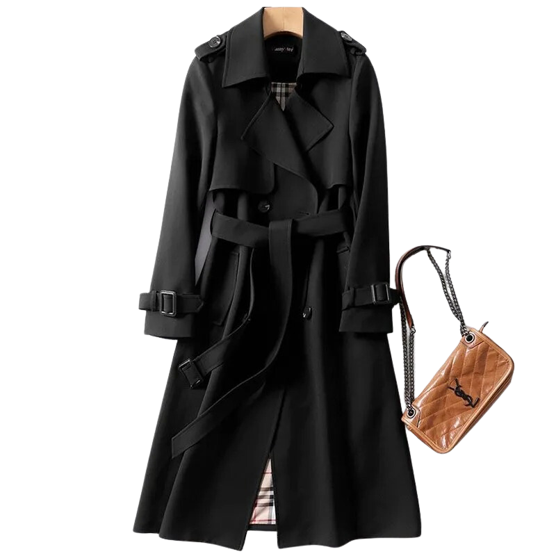 Carla – Elegante abrigo trench para damas con calor y lujoso confort