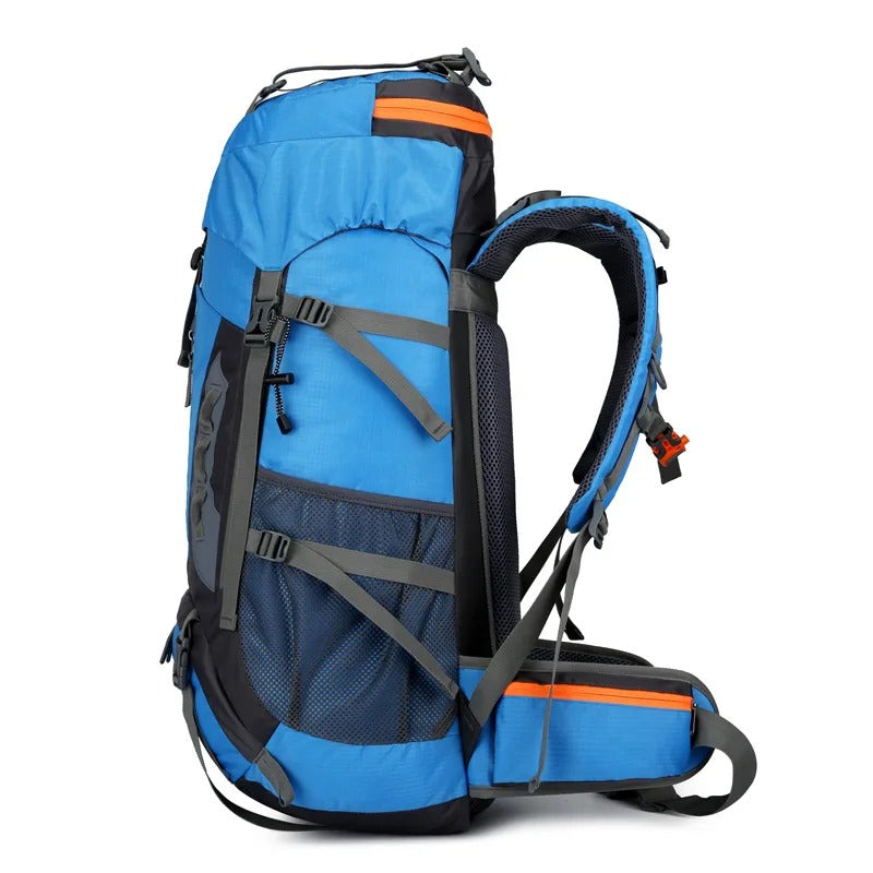 Melzano AdventurePro 2.0 Mochila impermeable de 65 litros - O teu compañeiro definitivo para aventuras ao aire libre