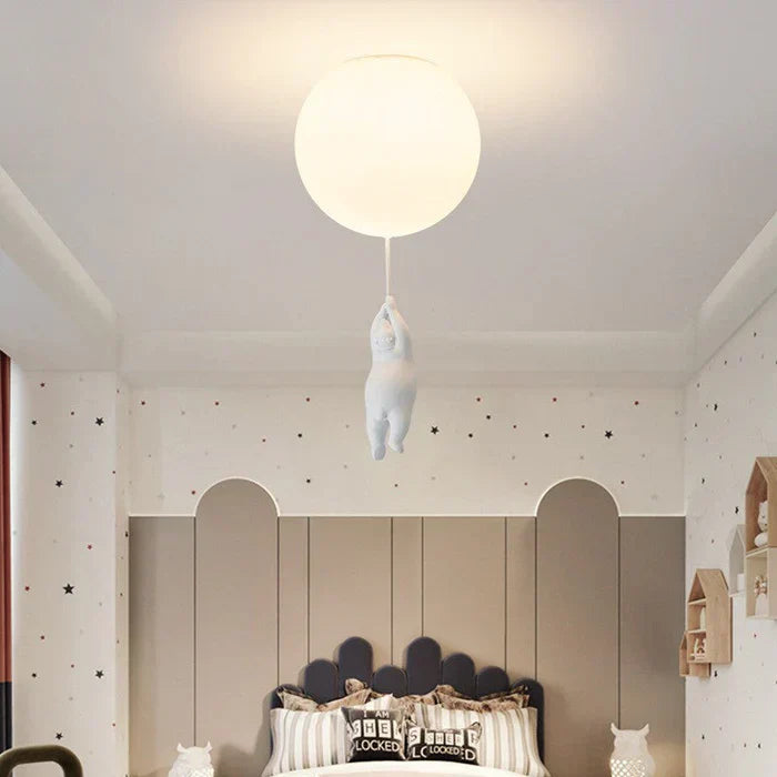 CloudBear Kinderlamp – Plafondlamp met Beer en Ballon Design