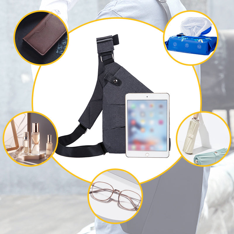 Melzano Bolso de ombreiro - Perfecto para viaxes, camiñadas - Anti-Roubo
