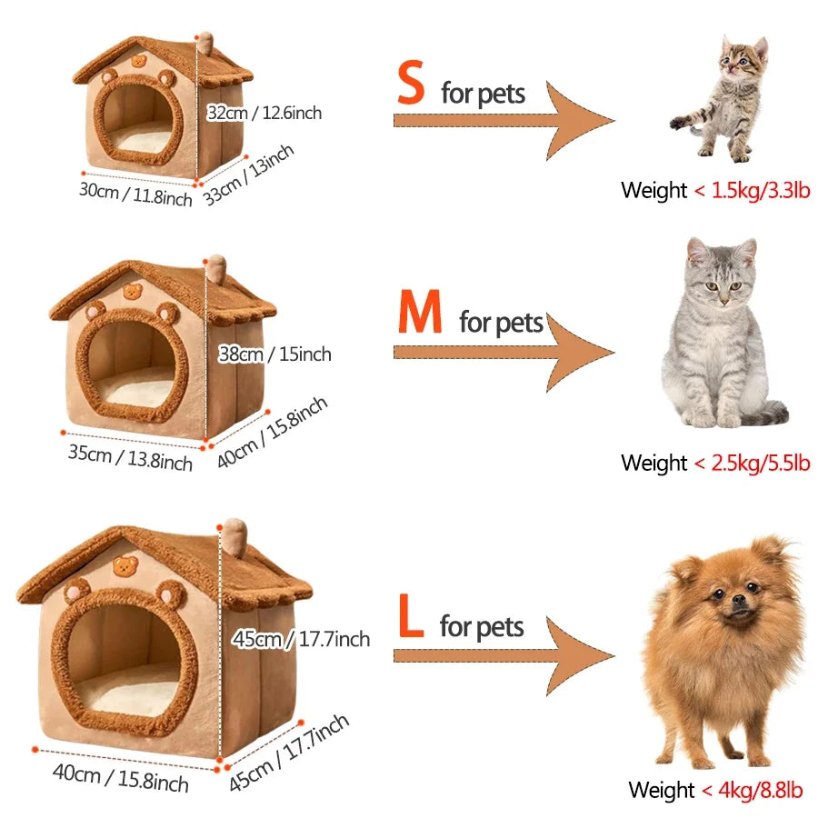 Llit Plegable per a Mascotes – Casa de Gat Rentable per a Animals Petits i Mitjans