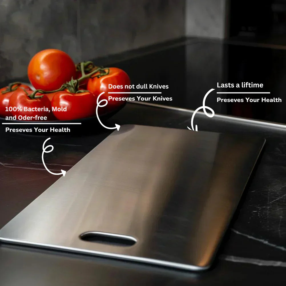 Titanedge Cutting Board – Antibacterial Titanium For Hygienic Cutting