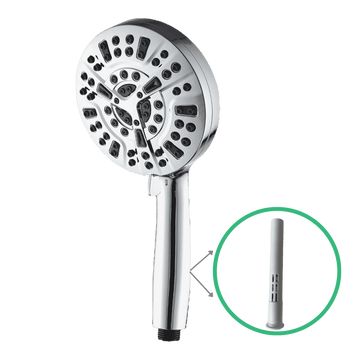 AquaMulti - Cabezal de ducha de lujo con 10 modos y filtro