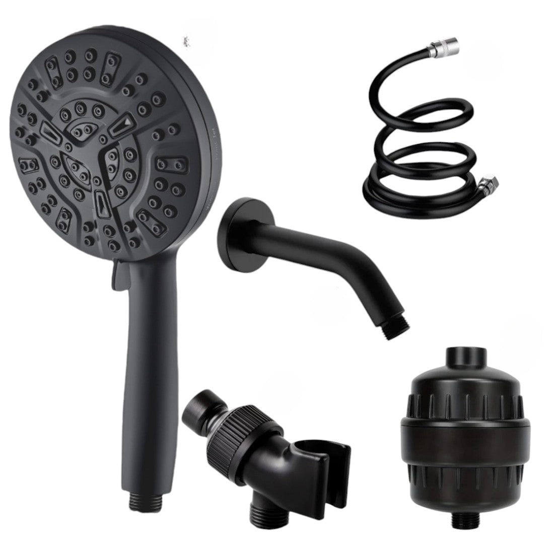 AquaMulti - Cabezal de ducha de lujo con 10 modos y filtro