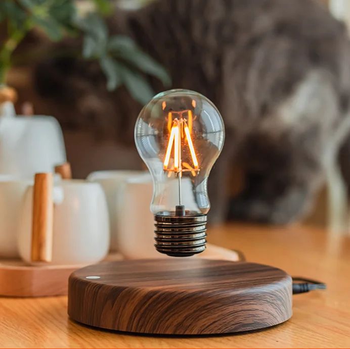 AuraLight – Lámpara LED de levitación magnética, regulable para casa ou oficina