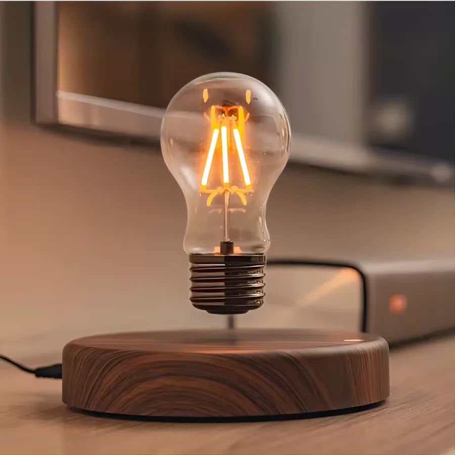 AuraLight – Lámpara LED de levitación magnética, regulable para casa ou oficina